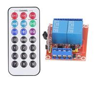 Cocoarm Module de Relais de Télécommande à 2 Canaux, Relais de Commutateur de Télécommande Infrarouge PCB 10A, Déclencheur Bidirectionnel Haut et Bas, 3 Modes pour la Maison, la Ferme, l'usine, le