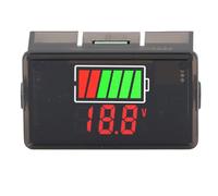 Cocoarm Moniteur de Batterie Numérique, Affichage LED étanche, Voltmètre pour Voiture Moto, Plage 8-100 V (Rétroéclairage rouge)