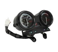 Cocoarm Motorcycle Speedometer Gauge Universal Speed Breedomètre Odomètre élevé Précision 12V Remplacement pour YBR 125 par Réponse Rapide et Ajustement Précis (Style mécanique avec deux piliers à