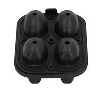 Cocoarm Moule à Glaçons Bac à Glaçons en Silicone avec Machine à à 4 Trous 19 X 14 X 7,5 Cm Libération Flexible Passe au Lave-vaisselle pour la Maison, le Bar, le Bureau, le Restaurant, les Boissons