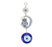 Cocoarm Night Owl Moon Evil Eye Pendentif, Alloy Eye Decor, Evil Amulet Room pour Attirer la Richesse, le Pendentif pour les Yeux Diaboliques pour la Mauvaise Protection des Yeux
