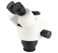 Cocoarm Objectif de Microscope 7X 45X, Ensemble d'oculaires de Microscope Trinoculaire, Lentille de Stéréo en Verre avec Zoom WF10X 20 0,7 4,5X, Tête Rotative 360 pour l'inspection des (avec