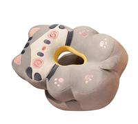 Cocoarm Oreiller de Sieste en Forme de V en Soie Glacée, Coussin de Couchage en Forme d'animal Mignon avec Housse en Cristal Super Douce, Remplissage élastique Doux pour étudiants de Bureau, Bureau
