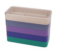 Cocoarm Organisateur de Pièces de Montre à Vis à Vis 5 Couches pour Petites Pièces Bijoux de Perles carré en Plastique Premium pour le Bureau de L'atelier (Rectangle (12 x 10 x 1,5 cm / 4,72 x 3,94