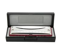 Cocoarm Orgue à Bouche Blues Harmonica avec Couvercle en Acier Inoxydable et Peigne en Résine ABS Orgue à Bouche Portable 10 Trous pour Débutants et Joueurs Professionnels s'entraînant à des (rouge)