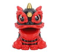 Cocoarm Ornement de Lion de Réveil Solaire en Plastique, Décor de Lion de Réveil 9,5 X 7,3 X 7 Cm, Affichage Porte-Bonheur de Couleur Vive alimenté par Lumière Automatique pour Tableau de Bord de