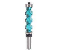 Cocoarm Outil de Coupe en Spirale en Carbure de Mèche de Routeur de Garniture Affleurante, Tige de 12 Mm, Diamètre de 19 Mm, Longueur de Coupe de 65 , Double Roulement pour la de Gabarits de Travail