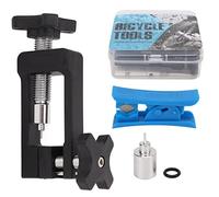 Cocoarm Outil d'Insertion Durite Frein Vélo, Coupe-Tuyau Hydraulique VTT | Kit Réparation Circuit Frein, Compatibilité Multiples Vélos, Processus Sans Endommagement, Idéal pour Atelier Déplacement Ext