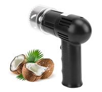 Cocoarm Ouvre-Noix de Coco électrique, Machine D'ouverture Automatique de Noix de Coco, Perforateur de Noix de Coco avec Acier Inoxydable 304 pour Noix de Coco Jeunes et Matures, (BLACK)
