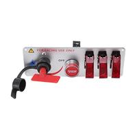 Cocoarm Panneau de Commutateur d'allumage à Bascule LED 12 V, Bouton Poussoir de Démarrage du Moteur Durable pour Voitures et Camions de Course (rouge)