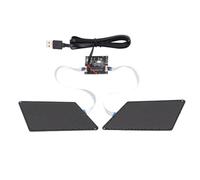 Cocoarm Panneau Oculaire LED PCB Bluetooth contrôlé par Application, Résolution 48 X 96, Affichage alimenté par USB pour Sac à Dos, Chemise, Gilet, Voiture, Moto, Fête, Utilisateurs de Cosplay
