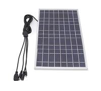 Cocoarm Panneau Solaire 8 V 15 W, Panneau de Charge Solaire Monocristallin avec Sortie USB et DC 5521, Chargeur de Batterie Portable 1880 MA pour Camping-car, Bateau, Réverbère, Chambre d'animaux