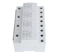 Cocoarm Parasurtenseur 4P 385VAC Dispositif de Protection Contre Les Surtensions PBT Enfichable Type Rail DIN 80KA Réponse à la Foudre Base Réutilisable IP20 pour Armoire de Distribution d'énergie