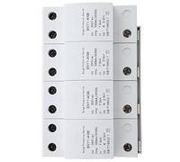 Cocoarm Parasurtenseur 4P 385VAC Dispositif de Protection Contre Les Surtensions PBT Enfichable Type Rail DIN 80KA Réponse à la Foudre Base Réutilisable IP20 pour Armoire de Distribution d'énergie