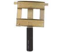 Cocoarm Peigne à Perte de Bétail en Fer 20x14x7cm | Dents uniformément espacées pointes arrondies, poignée ergonomique, épilation vaches taureaux