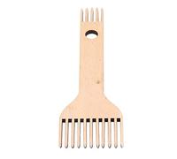 Cocoarm Peigne de Métier à Tisser Double Face Ergonomique en Bois pour Artisanat de Macramé avec Surface Brillante en Hêtre Outil de Tissage Durable pour Tricoter Pulls Écharpes et