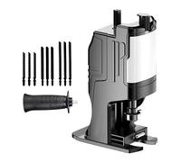 Cocoarm Perceuse électrique Scie Modifiée Scie électrique Portative avec Positionnement à Double Roulement et Mandrin de Lame en Acier 3 Options de Lame pour la Coupe du Bois, du Métal et du (Lames