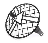 Cocoarm Phare Grille Couverture Garde de Phare Grille Couverture Protecteur pour Motos CG125 GN125 avec Phare de 5,75 Pouces Design en Alliage D'Aluminium Fibre de Carbone