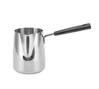 Cocoarm Pichet à café Pichet à Mousse de Lait en Acier Inoxydable 304 avec Conception à l'échelle Poignée Longue Résistant à la Chaleur pour le Chauffage du Lait de café à la Maison et le Savon de