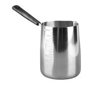Cocoarm Pichet à café Pichet à Mousse de Lait en Acier Inoxydable 304 avec Conception à l'échelle Poignée Longue Résistant à la Chaleur pour le Chauffage du Lait de café à la Maison et le Savon de