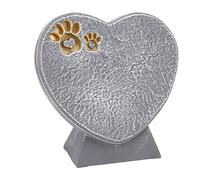 Cocoarm Pierre Tombale en Forme de Cœur en Résine pour Chien, Pierre Commémorative pour Animal de Compagnie, 7,3 X 6,9 Pouces, Gravure à Faire Soi-même, Décoration Debout Résistante aux Intempéries