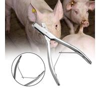 Cocoarm Pig Ear Tag Plier, Pince à Boucle Auriculaire en Acier Inoxydable | Équipement d\'identification agricole, action de retour à ressort, gestion des dossiers de marquage des oreilles de porc