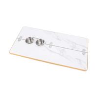 Cocoarm Plateau de Table Pliant en Bois, Finition Motif Marbre, Conception Symétrique, 400 X 800 Mm, Idéal pour Les Camping-Cars et Les Camions