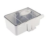Cocoarm Pompe de Puisard de Douche ABS Boîte de Vidange de Cale 12V 24V 750GPH Interrupteur à Flotteur Automatique Multi-entrée pour Système de Drainage d'évier de Douche de Bateau Marin (24V)