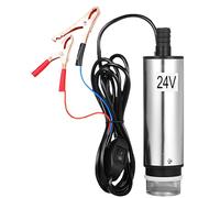 Cocoarm Pompe Submersible 12 V 24 V, Pompe de Transfert de Carburant en Acier Inoxydable, Moteur 30 L Min 60 W CC avec Fil de, à Eau d' 51 Mm pour équipement de Construction de Machines Agricoles