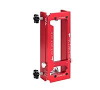 Cocoarm Porte Gabarit de Charnière, Kit de Modèle D'Embrèvement Réglable en Alliage D'Aluminium pour Charnières de 2,5 à 5 Pouces avec Jauge de Profondeur et Mèche Auto-Centrante,