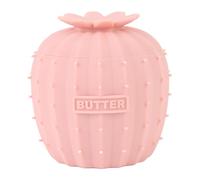 Cocoarm Pot à Beurre avec Couvercle en Silicone, Récipient à Beurre Résistant à la Chaleur, Facile à Nettoyer, pour Comptoir de Cuisine, Cuisiniers à Domicile et Utilisation Partagée (PINK)
