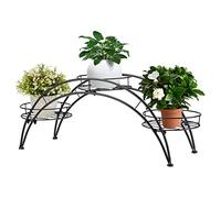 Cocoarm Pot de Plante, Support Métal Support Fleur Étagère Plante avec 3 Plateaux pour Jardin Intérieur Extérieur Décoration Mariage