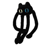 Cocoarm Poupée Pieuvre à Longues Pattes, Super Mignonne Peluche Coussin avec Longues Pattes et Pieds, Doux et Duveteux Imitation Poil de Lapin, Couture Fine, Cadeau pour Hommes Femmes (Chat Noir)