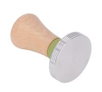 Cocoarm Presse à café en Bois de Hêtre avec Base en Acier Inoxydable, Outil à Expresso Manuel de 88 Mm avec Base Plate, Poignée Complète pour Débutants et Baristas (58MM)