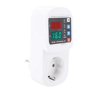 Cocoarm Prise de sécurité Automatique de Courant de Tension, Matériau Ignifuge, Paramètres de Tension Réglables, Affichage LED en Temps Réel, Idéal pour les Réfrigérateurs et les Climatiseurs (Prise