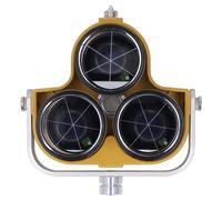Cocoarm Prisme de Station Totale en Verre Optique à Triple Prisme, Diamètre Effectif de 64 Mm, Coque ABS Constante de 0 Mm ou -30 avec Support pour l'arpentage des Tunnels Ferroviaires et des