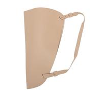 Cocoarm PU Leather Flower Bouquet Bag, Large Cone Shape Dried Floral Holder with Sturdy Handles and Metal Buckle, for Home Wedding Party Decor Storage 25.5x46cm (Abricot)