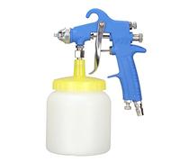 Cocoarm Pulvérisateur de Peinture Aérographe en Acier Inoxydable Alimentation par Siphon de 1,5 Mm 0,25 à 0,4 MPa Buse Amovible à Haute Atomisation pour Revêtement de Bois Marin Industriel Automobile