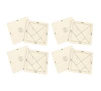 Cocoarm Puzzle en contreplaqué de Forme Géométrique, Jouet éducatif, 14,5 X 14,5 Cm, Assemblage à Faire Soi-même, Coordination œil-Main, Pensée Logique pour Enfants, étudiants, Salle de Classe