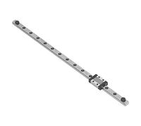 Cocoarm Rail de Guidage Linéaire MTN9, Roulement de Guidage Linéaire Miniature en Acier, 9 Mm de Largeur, 6,5 Mm de Hauteur, Curseur M3 pour Machine CNC Ender 3 CoreXY Kossel (300 millimètres)