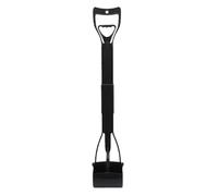 Cocoarm Ramasse-crottes pour Chien à Long Manche de 80 Cm Pliable avec Ressort en Acier Inoxydable pour Le Nettoyage des Cours pour Grands Chiens