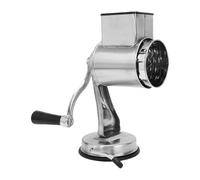 Cocoarm Râpe Rotative, Broyeur de Noix à Manivelle en Acier Inoxydable avec 5 Lames, Base d'aspiration, 10,1 X 22,4 Cm, pour Fromage, Légumes, Noix dans la Cuisine Domestique