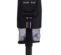 Cocoarm Récupérateur de Balles Portable, Sac à Poils Longs Durable avec Tube Amovible, Peut Contenir 75 Balles pour la Pratique du Golf et Un Ramassage Facile. (Black)