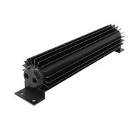 Cocoarm Refroidisseur d'huile de Transmission de 12 Pouces, Conception à Double Canal en Aluminium anodisé avec Surface à Ailettes pour les Applications de Camions de Voiture (BLACK)