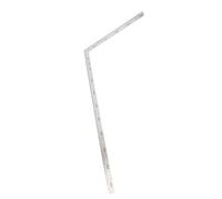 Cocoarm Règle D'angle en Acier Inoxydable, Règle D'angle Droit, Outil de Mesure à 90 Degrés avec échelle Double Face pour la Mesure des Angles Intérieurs et Extérieurs (500 mm * 250 mm)