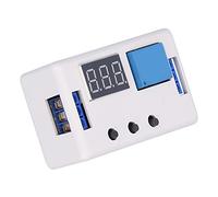 Cocoarm Relais de Minuterie Relais de Retard Numérique en Plastique DC 12 V Isolation par Optocoupleur à Mémoire Permanente 10 A Réglable 14 à 185 F pour le Contrôle de la Lumière du Ventilateur de