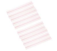 Cocoarm Reliure à Dos Peignes de Reliure en Plastique 1 2in de Diamètre 30 Trous Bande de à Feuilles Mobiles Paquet de 10 Pages Lisse Tournant Réutilisable pour Les Étudiants Enseignants de Papier