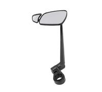 Cocoarm Rétroviseur de Vélo à Guidon Réglable avec Lentille en Verre et Bras en Alliage d'aluminium, Angle Ultra Grand, Convient aux Barres de 20 à 25 Mm pour Vélos de Route, de Montagne et de