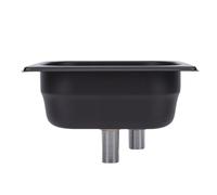 Cocoarm Rinçage Automatique de Pichet, Lave-gobelet en Acier Inoxydable avec Rinçage Haute Pression, Conception Peu Encombrante pour un Usage Domestique et Commercial (BLACK)