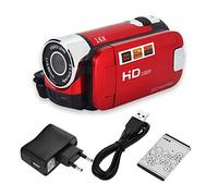 Cocoarm Rotation de 270 ° 16X Caméscope numérique HD Caméra vidéo FHD Caméra vidéo HD Caméscope 1080p Caméscope numérique HD Complet Caméscope Caméra vidéo Appareil Photo DV 100-240V (Red)